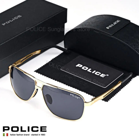 POLICEr Luxury Brand Sunglasses Polarized Brand Design Eyewear Male Driving Anti-glare Glasses Fashion trend Men UV400